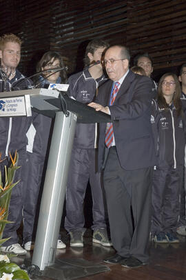 Pedro Montiel. Acto de Clausura del 2º Congreso Internacional de Actividad Físico-Deportiva para Mayores de la Universidad de Málaga. Palacio de Ferias y Congresos de Málaga. Marzo de 2007