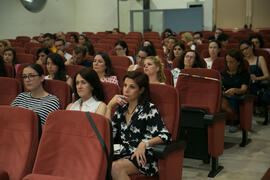 Asistentes al curso "La integración social, reto actual de los Servicios Sociales". Cursos de Verano de la Universidad de Málaga. Vélez Málaga. Julio de 2018