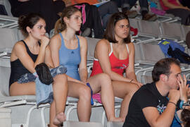 Asistentes al taller de Intervención en Medio Acuático. 4º Congreso Internacional de Actividad Físico-Deportiva para Mayores. Complejo Polideportivo Universitario. Marzo de 2011