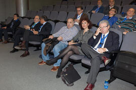 Asistentes al primer panel de expertos del 6º Congreso Internacional de Actividad Física Deportiva para Mayores. Escuela Técnica Superior de Ingeniería de Telecomunicaciones y de Informática. Marzo de 2015