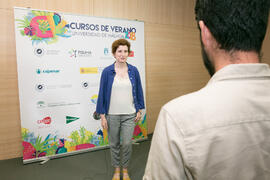 Maripaz Sayago en los Cursos de Verano de la Universidad de Málaga. Marbella. Julio de 2018