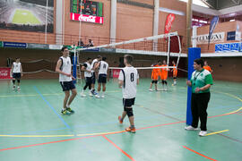 Partido masculino Universidad de Málaga - Universidad de Vigo. Campeonato de España Universitario de Voleibol. Complejo Polideportivo Universitario. Abril de 2018