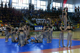 Actuación de "Baruca Acrobática". Ceremonia de inauguración del Campeonato Europeo Universitario de Balonmano. Antequera. Julio de 2017