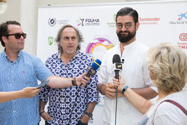 Manu Sánchez y Selu García Cossío. Curso "30 años de Carnaval de Cádiz, máximo exponente del humor crítico" . Cursos de Verano de la Universidad de Málaga. Vélez-Málaga. Julio de 2019