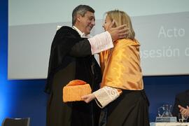Toma de posesión de Susana Cabrera Yeto como nueva Vicerrectora de Proyectos Estratégicos, Relaciones Institucionales y Bienestar Universitario de la Universidad de Málaga. Paraninfo. Marzo de 2024