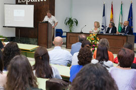 Jesper Sander en la graduación de alumnos del CIE-UMA el Día del Español. Centro Internacional de Español de la Universidad de Málaga. Junio de 2016