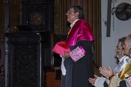 José Luis Gutiérrez Pérez. Apertura del Curso Académico 2022/2023 de la Universidad de Sevilla y entrega de su medalla de oro a la Universidad de Málaga. Iglesia de la Anunciación, Sevilla. Septiembre de 2022