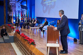 Discurso de Teodomiro López. Entrega de la distinción "Oikonomos" de la Facultad de Ciencias Económicas y Empresariales de la Universidad de Málaga. Paraninfo. Diciembre de 2024
