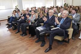 Antiguos rectores asisten a la presentación del libro "50 años de doctores Honoris Causa por la Universidad de Málaga". Facultad de Ciencias Económicas y Empresariales. Febrero de 2024