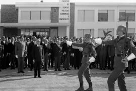 Málaga. Inauguración oficial del nuevo edificio de la Facultad de Ciencias Políticas, Económicas y Comerciales. Campus de el Ejido. Diciembre de 1967