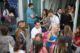Recepción a la fiesta de bienvenida a los alumnos de intercambio internacional de la Universidad de Málaga. Jardín botánico. Octubre de 2016