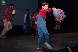 Moisés Sánchez-Cañete. Ensayos para la Gala Inaugural de la XXIV edición de Fancine de la Universidad de Málaga. Teatro Cervantes. Noviembre de 2014