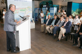 Intervención de Francisco de la Torre. Presentación del I curso de verano "Mares de Andalucía". Puerto de Málaga. Julio de 2018
