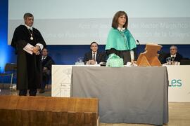 Toma de posesión de Rosario Gutiérrez Pérez como nueva Vicerrectora de Cultura de la Universidad de Málaga. Paraninfo. Marzo de 2024