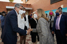 Visita de la Ministra de Economía Nadia Calviño a la Universidad de Málaga. Facultad de Ciencias Económicas y Empresariales. Enero de 2022