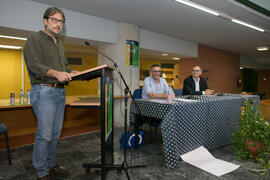 Eduardo Retamero en las Lecturas Poéticas en la UMA: "Poemas para el Siglo XXI". Biblioteca General. Octubre de 2017