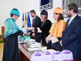 Investidura de nuevos doctores por la Universidad de Málaga 2010. Paraninfo. Enero de 2010