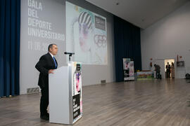 Presentación de la Gala del Deporte Universitario 2018. Escuela Técnica Superior de Ingeniería de Telecomunicaciones. Junio de 2018