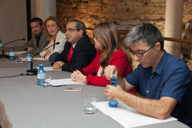 Intervención de José Ángel Narváez. Presentación de la XXV edición del Fancine. Edificio del Rectorado. Octubre de 2015