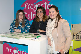 Estand de Proyectos Estratégicos. Jornadas de Puertas Abiertas de la Universidad de Málaga. Complejo Polideportivo Universitario. Abril de 2018