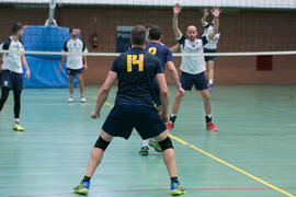 Partido UCAM - Universidad de Almería. Campeonato de España Universitario de Voleibol. Complejo Polideportivo Universitario. Abril de 2018