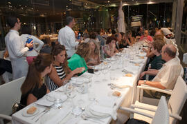 Cena Homenaje a profesores y PAS jubilados de la Facultad de Económicas. Restaurante El Palmeral. Septiembre de 2015