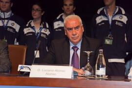 Luciano Alonso. Acto de Clausura del 3º Congreso Internacional de Actividad Físico-Deportiva para Mayores de la Universidad de Málaga. Palacio de Ferias y Congresos de Málaga. Marzo de 2009