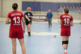 Partido Universidad de Primorska - Universidad de Akdeniz. Categoría femenina. Campeonato Europeo Universitario de Balonmano. Antequera. Julio de 2017