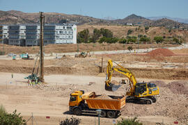Obras de la nueva Facultad de Turismo. Campus de Teatinos. Junio de 2021
