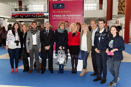 Foto de grupo en la I Feria de Posgrado Universidad de Málaga. Facultad de Derecho. Marzo de 2015