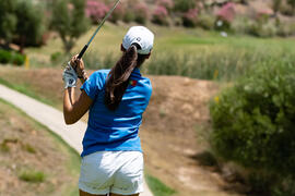 Jugadora de la Universidad de Algarve. Campeonato Europeo de Golf Universitario. Antequera. Junio de 2019