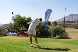 Golfista de la Universidad de Mannheim. Campeonato Europeo de Golf Universitario. Antequera. Junio de 2019