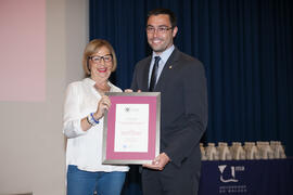 Entrega de Premio Especial. Gala del Deporte Universitario. Escuela Técnica Superior de Ingeniería de Telecomunicaciones. Junio de 2015