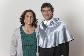 Retratos de D. José Antonio Domínguez Bandera como Doctor "Honoris Causa" por la Universidad de Málaga. Mayo de 2010