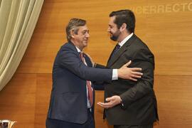 Toma de posesión de Sergio Fortes Rodríguez como nuevo Vicerrector Adjunto de Transferencia de la Universidad de Málaga. Edificio del Rectorado. Abril de 2024