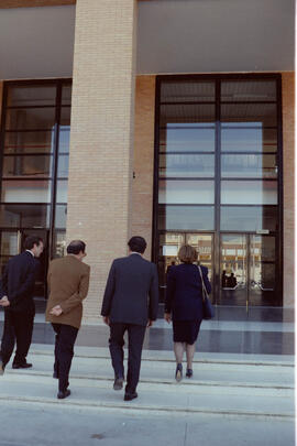 Visita del gobernador de Puerto Rico a la Universidad de Málaga y Obispado. 1993