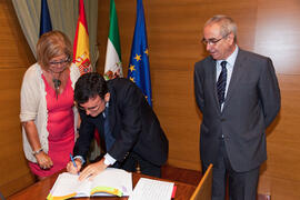Toma de posesión del personal docente e investigador de la Universidad de Málaga. Rectorado. Octubre de 2011