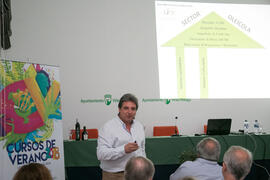 Francisco Lorenzo Tapia. Curso "El aceite de oliva, salud, cultura y riqueza de los pueblos mediterráneos". Cursos de Verano de la Universidad de Málaga. Vélez Málaga. Julio de 2018