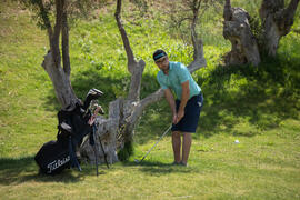 Jugada en el Campeonato Europeo de Golf Universitario. Antequera. Junio de 2019