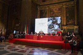 Intervención de Martín Serrano. Apertura del Curso Académico 2022/2023 de la Universidad de Sevilla y entrega de su medalla de oro a la Universidad de Málaga. Iglesia de la Anunciación, Sevilla. Septiembre de 2022