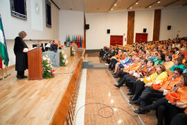 Investidura como Doctor "Honoris Causa" de D. Jaime Gil Aluja por la Facultad de Económicas de la Universidad de Málaga. Paraninfo. Noviembre de 2014
