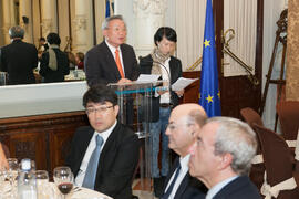 Park Sang-Eung en la cena de inauguración de la X Tribuna España - Corea. Ayuntamiento de Málaga. Octubre de 2015