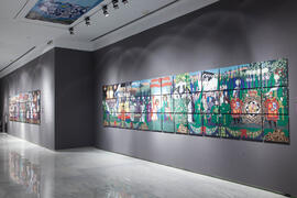 Exposición "Eugenio Chicano. Murales". Sala de exposiciones del Edificio del Rectorado. Octubre de 2011
