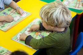 En clase. Escuela Infantil Francisca Luque. Campus de Teatinos. Mayo de 2014