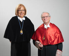 Retratos previos a la investidura como Doctor "Honoris Causa" de D. Juan Antonio Carrillo Salcedo por la Facultad de Derecho de la Universidad de Málaga. Octubre de 2007