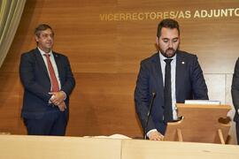 Toma de posesión de Nicolás Fernández Pérez como nuevo Coordinador de Protocolo y Dinamización Universitaria de la Universidad de Málaga. Edificio del Rectorado. Abril de 2024