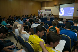 Acto para el sorteo del calendario de competición. Campeonato Europeo Universitario de Balonmano. Antequera. Julio de 2017