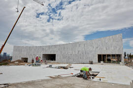 Obras del nuevo Pabellón de Gobierno. Campus de Teatinos. Abril de 2021