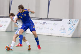 Partido Ucrania contra Israel. 14º Campeonato del Mundo Universitario de Fútbol Sala 2014 (FUTSAL). Antequera. Julio de 2014