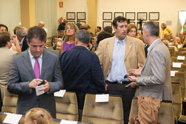 Momentos previos al acto conmemoración del 50 Aniversario de la Facultad de Económicas. Facultad de Ciencias Económicas y Empresariales. Octubre de 2015